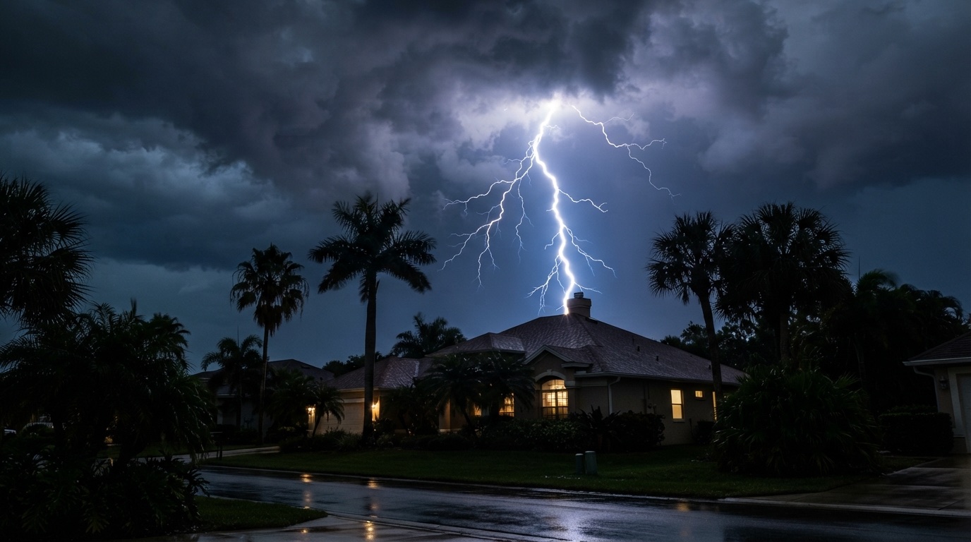 Lightning insurance claim in Florida